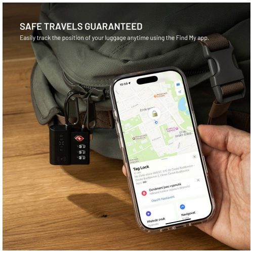 FIXED intelligens helymeghatározó lakat, fekete
