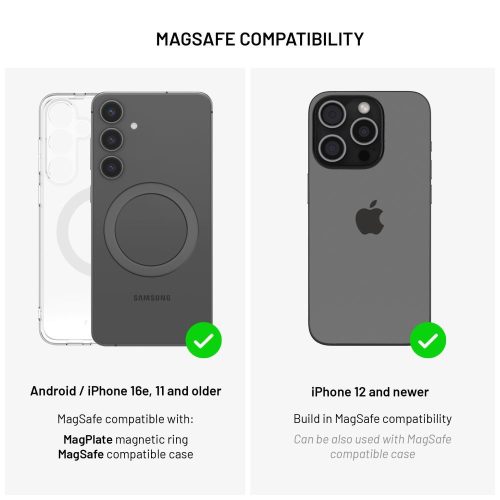 FIXED öntapadós tartó Magsafe kompatibilis, fekete