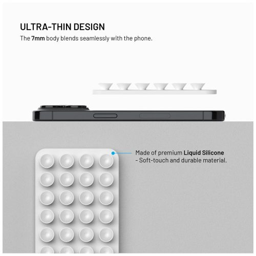 FIXED öntapadós tartó Magsafe kompatibilis, fehér