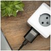 FIXED Mini hálózati töltőkészlet USB-C kimenettel és USB-C/Lightning kábellel 20W 1m, fekete