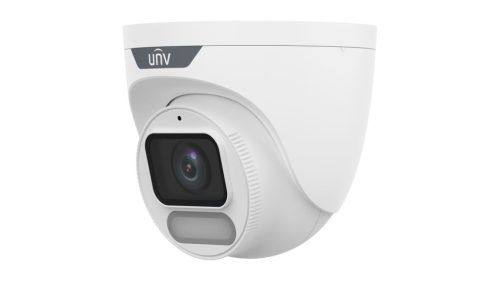 Uniview Easystar Colorhunter 8MP OwlView Wise-ISP turret dómkamera, 4mm fix objektívvel, mikrofonnal