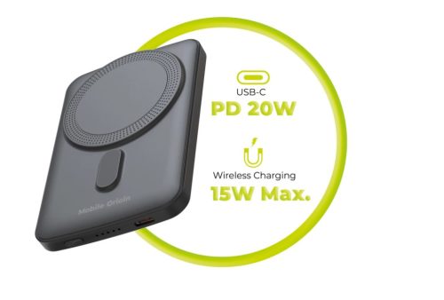 Mobile Origin Wireless Magnetic PowerBank 5000mAh Black