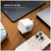 FIXED 2xUSB-C töltő visszahúzható kábellel, GaN PD 3.0 támogatással, 65W, fehér
