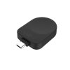 FIXED USB-C töltőadapter Samsung Galaxy Watchhoz, Powerstation Uni készülékkel kompatibilis, fekete