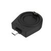 FIXED USB-C töltőadapter Garmin Fenix ​​5/6/7/7X/8, Epix, Venu 2/3/3S, Vívoactive 3/4/5 készülékekhez, fekete