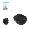 FIXED USB-C töltőadapter Garmin Fenix ​​5/6/7/7X/8, Epix, Venu 2/3/3S, Vívoactive 3/4/5 készülékekhez, fekete