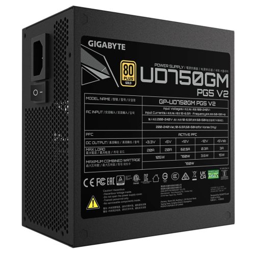 Gigabyte 750W 80+ Gold UD750GM PG5 V2