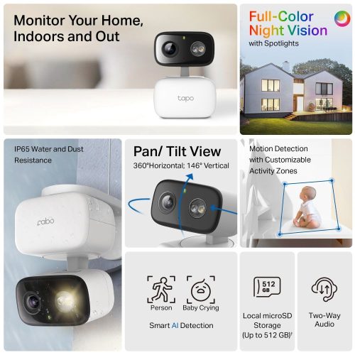TP-Link Tapo C206 Indoor/Outdoor Home Security Wi-Fi Camera