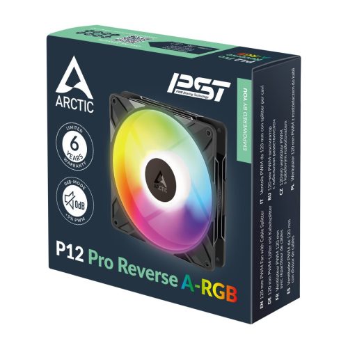 Arctic P12 Pro Reverse A-RGB Black