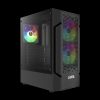 Gamdias Aura GC7 ARGB Tempered Glass Black