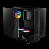 Gamdias Atlas E1 ARGB Tempered Glass Black