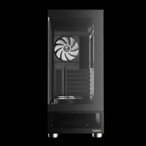 Gamdias Atlas E1 ARGB Tempered Glass Black
