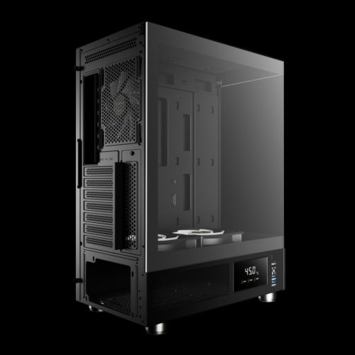 Gamdias Atlas E1 ARGB Tempered Glass Black