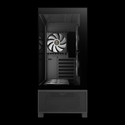 Gamdias Aura GC12 ARGB Tempered Glass Black