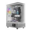 Gamdias Atlas E1 ARGB Tempered Glass White