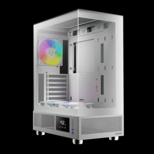 Gamdias Atlas E1 ARGB Tempered Glass White