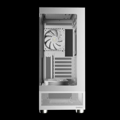 Gamdias Atlas E1 ARGB Tempered Glass White