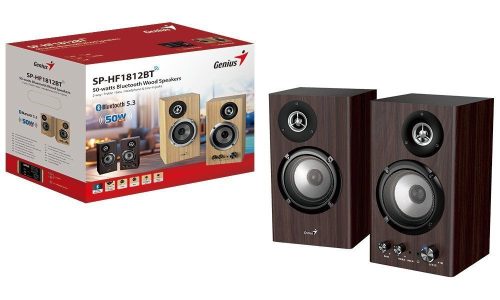 Genius SP-HF1812BT Bluetooth Speaker Dark Brown