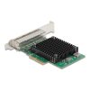 DeLock PCI Express x4 Network Card 2.5 Gigabit LAN 4 x RJ45 RTL8125