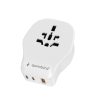 Gembird Universal travel power adapter 20W White