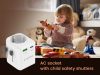 Gembird Grounded universal travel power adapter 20W White