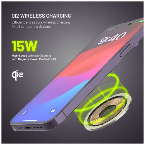 FIXED MagZen 5 Qi2 külső akkumlátor 5000 mAh, fekete