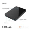 FIXED MagZen 5 Qi2 külső akkumlátor 5000 mAh, fekete