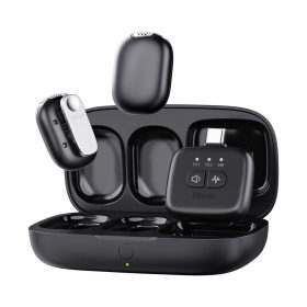  Ulanzi A30 vezeték nélküli Mini lavalier mikrofon 2 mikrofon és 1 vevő usb-c lighting Black