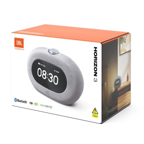JBL Horizon 3 FM Bluetooth clock radio speaker with FM Grey