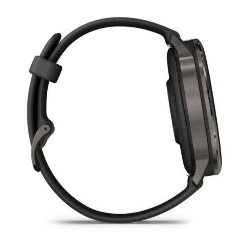 Garmin Venu 4 45mm Slate with Black Silicone Band