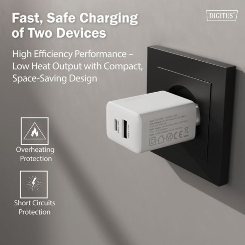 Digitus DA-10301 30W USB GaN Charger White