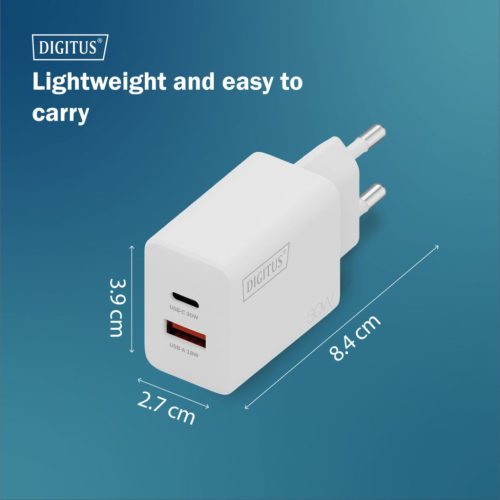 Digitus DA-10301 30W USB GaN Charger White