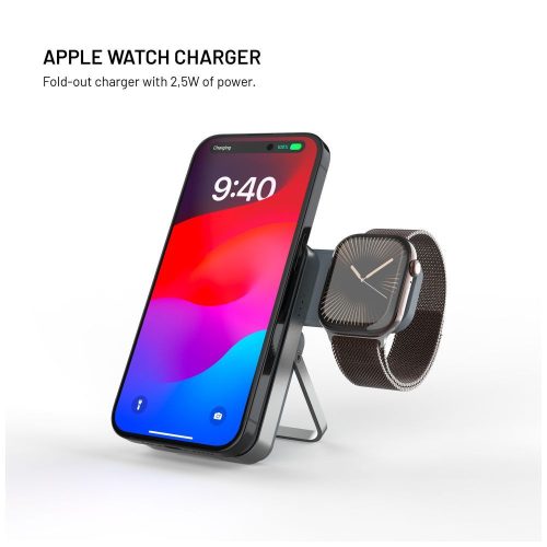 FIXED MagZen 5 5000mAh PowerBank állvánnyal szürke