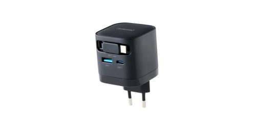 Intenso Compact Fast Charger 65W USB-C/USB-A Black
