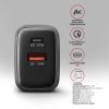 AXAGON ACU-PQ67D PD3.0 & QC4+ 2xOUTPUTS LCD display wall charger 67W Black