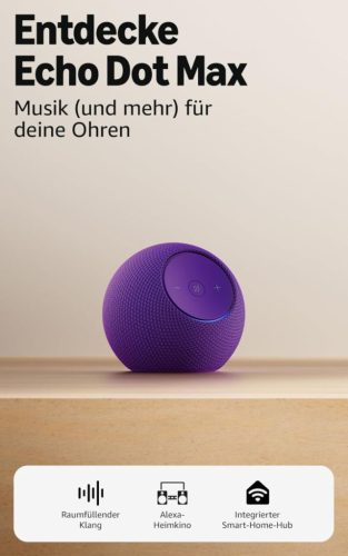 Amazon Echo Dot Max (2025) Purple