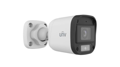 Uniview 2MP analóg ColorHunter Dual-light csőkamera, 4mm fix objektívvel, mikrofonnal (DL)
