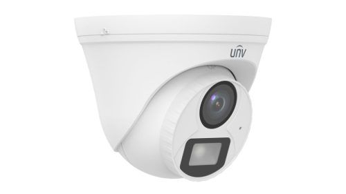 Uniview 2MP analóg ColorHunter Dual-light turret dómkamera, 4mm fix objektívvel, mikrofonnal (DL)