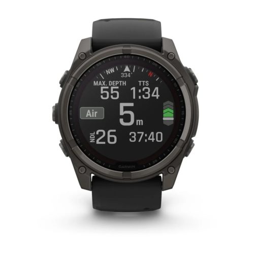 Garmin fenix 8 51mm Solar Graphite/Titan Silicone Band