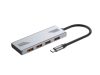 Gembird 4-portos USB3.2 HUB Silver