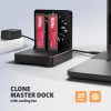 AXAGON ADSA-M2C22 USB-C 20Gbps docking station for 2x M.2 NVMe / SATA SSD with disk cloning function without PC