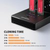 AXAGON ADSA-M2C22 USB-C 20Gbps docking station for 2x M.2 NVMe / SATA SSD with disk cloning function without PC