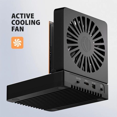 AXAGON ADSA-M2C22 USB-C 20Gbps docking station for 2x M.2 NVMe / SATA SSD with disk cloning function without PC