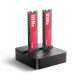 AXAGON ADSA-M2C22L USB-C 20Gbps docking station for 2× M.2 NVMe SSD with disk cloning function without PC