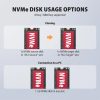 AXAGON ADSA-M2C22L USB-C 20Gbps docking station for 2× M.2 NVMe SSD with disk cloning function without PC