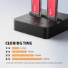AXAGON ADSA-M2C22L USB-C 20Gbps docking station for 2× M.2 NVMe SSD with disk cloning function without PC