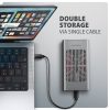 AXAGON EEM2-20GD USB-C 20Gbps Dual M.2 NVMe SSD Clone Mastert Enclosure