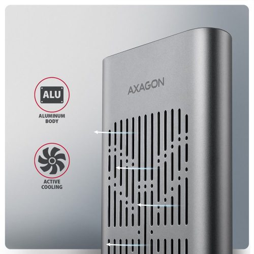 AXAGON EEM2-20GD USB-C 20Gbps Dual M.2 NVMe SSD Clone Mastert Enclosure