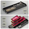 AXAGON EEM2-SD2B USB-C 10Gbps – M.2 NVMe & SATA SSD Display Box Black