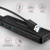 AXAGON HUE-C2A USB-A 5Gbps Travel 4-portos USB3.2 HUB Black